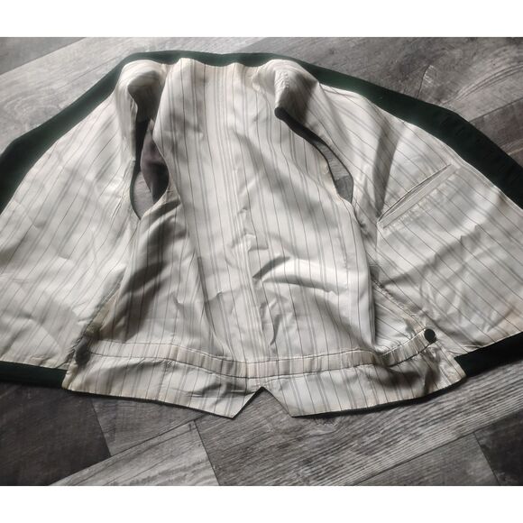 Unknown Label 1910'S - 1920'S Men's Size Medium Green Wool Vest - Vintage - Picture 3 of 5